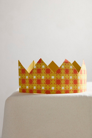 Paper Crown Set by East End Press at Free People in Yellow