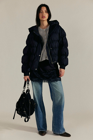 Party Of One Solid Puffer Jacket product page