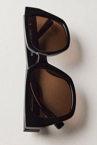 Le Specs The Illusion Square Sunglasses at Free People in Black