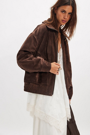 Женская куртка We The Free Desert Moon Suede, цвет: Brownie Batter — фото 4