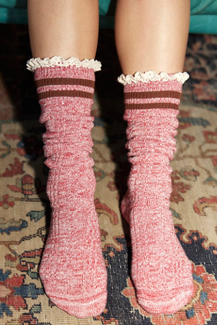Homecoming Knee High Socks by Free People in Red
