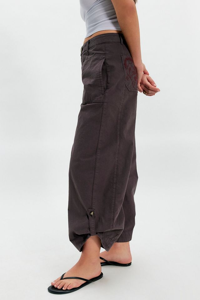 ★未使用新品タグ付き★DAMSON MADDER.ダークグリーン ワークパンツ Damson Madder Mika Trousers | Free People