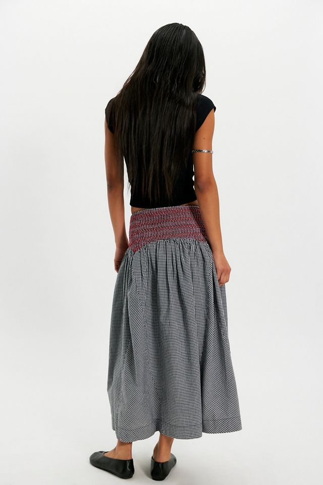 Damson Madder Layla Godet Midi Skirt #1