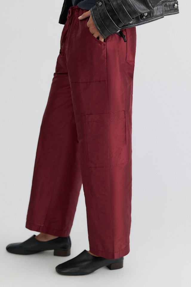 DONNI. Pantalon cargo en taffetas à cordon de serrage #2