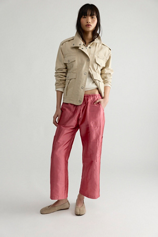 DONNI. The Taffeta Drawstring Cargo Pants