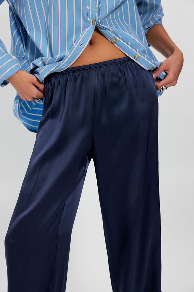 DONNI. The Silk Stripe Simple Pants #2
