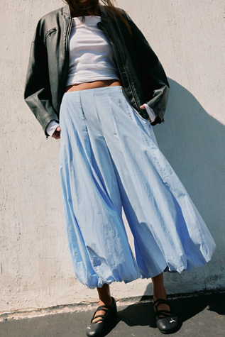 Bubble Pop Trousers by free-est at Free People in Dawn Breeze, Size: Small