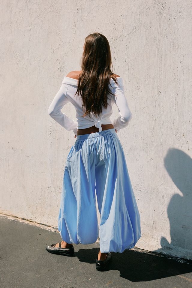Bubble Pop Cropped Balloon Pants #1