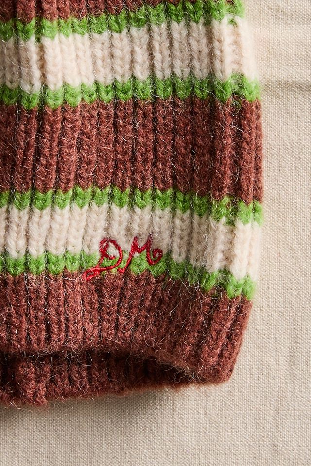 Damson Madder Stripe Beanie | Free People display picture 1