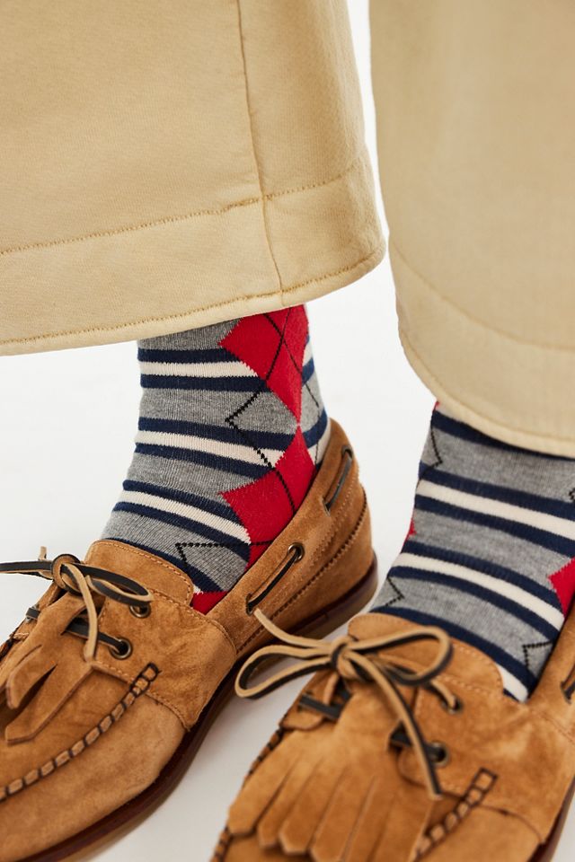 Damson Madder Crew Socks #1