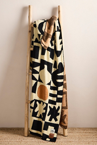 Upton Plush Knit Blanket Top by Slowtide at Free People in Black