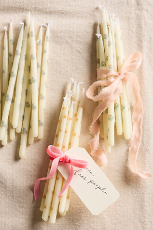 Printed Taper Candles