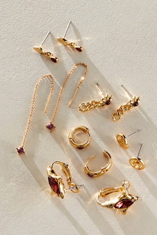 Boucles d'oreilles plaquées or Baez