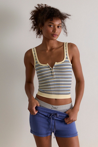 Женский топ Intimately Striped Simply Soft Cami, цвет: Сливочный жёлтый комбинированный — фото 2