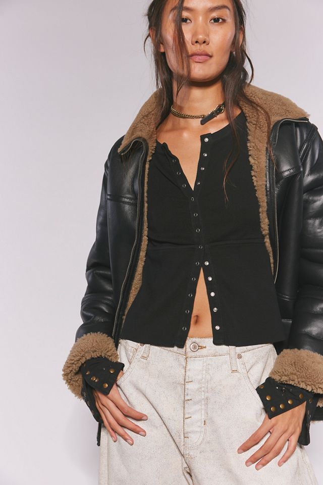 We The Free Night Belle Cuff Top