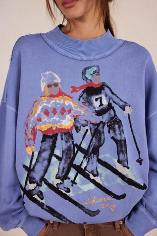 We The Free Palm Spring Turtleneck Graphic Pullover