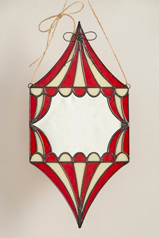 Circus Tent Stained Glass Mirror