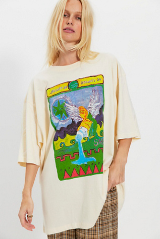 Sabbi Horoscope Tee at Free People in Aquarius, Size: Large