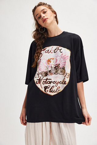 Sabbi Ride Or Die Tee at Free People in Black, Size: Medium