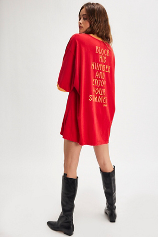 Sabbi Cowgirl Outlaw Tee at Free People in Red, Size: XS
