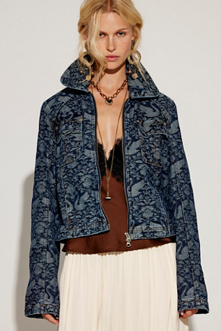 We The Free River Denim Printed Jacket