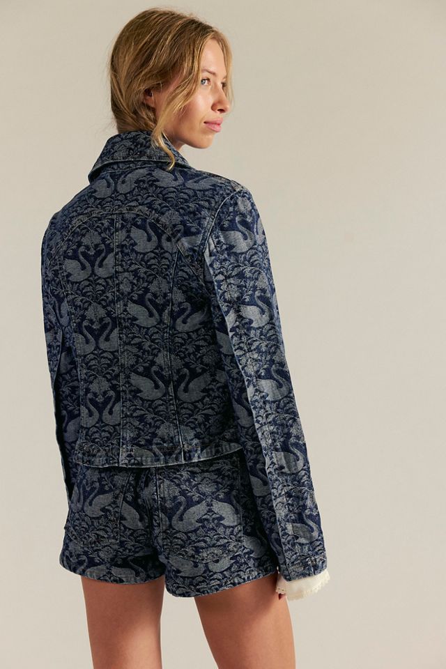 We The Free River Denim Printed Jacket #1