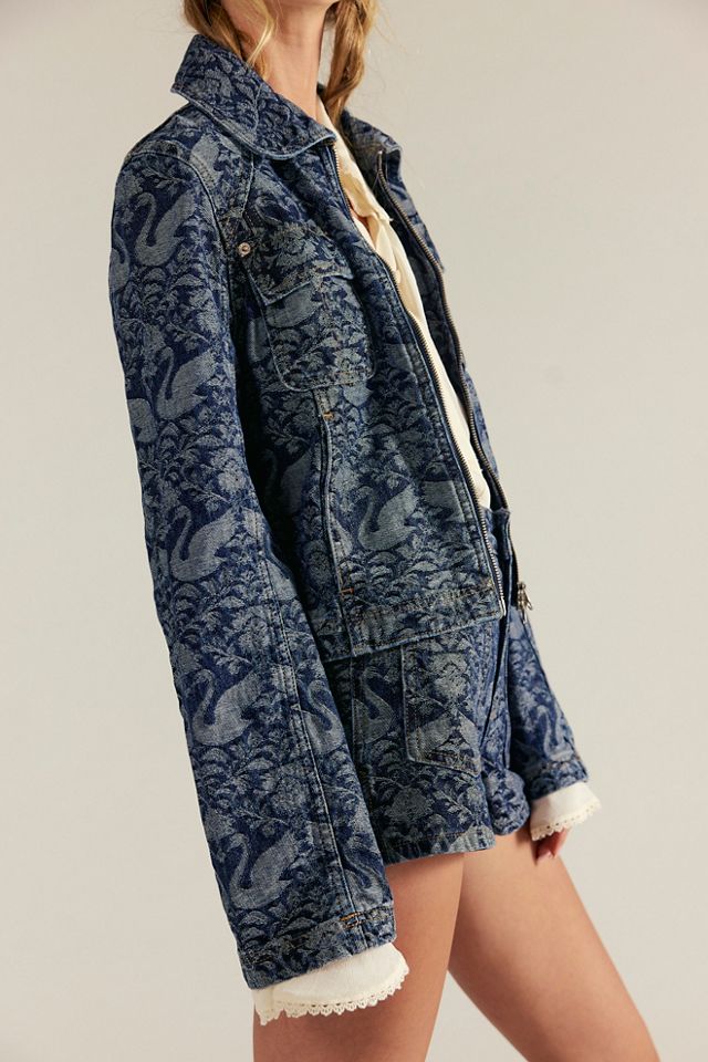 We The Free River Denim Printed Jacket #2