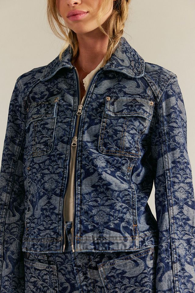 We The Free River Denim Printed Jacket #3