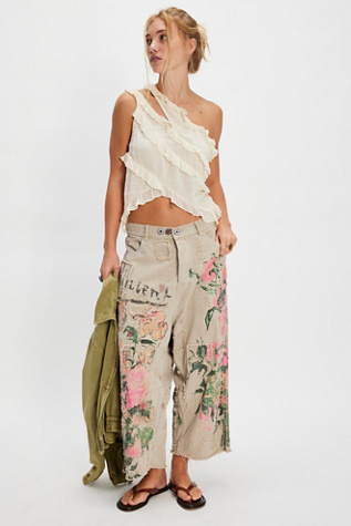 Magnolia Pearl Distressed Jeans at Free People in Light Grey