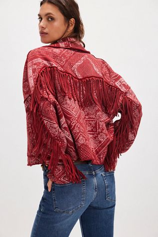 Ragabond Wyatt Bandana Fringe Cardi