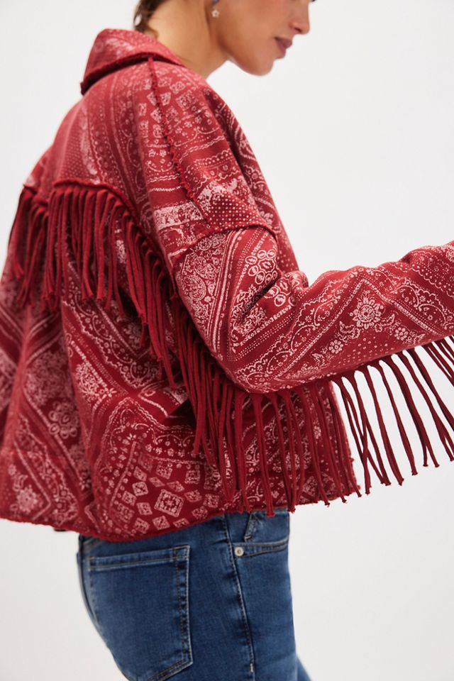 Ragabond Wyatt Bandana Fringe Cardi #1