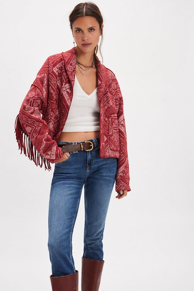 Ragabond Wyatt Bandana Fringe Cardi #2