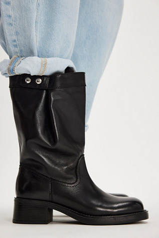Thera Slouch Boots by Pavement at Free People in Black, Size: EU 39