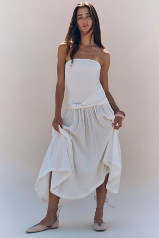 Sable Midi Dress by free-est at Free People in White, Size: XS