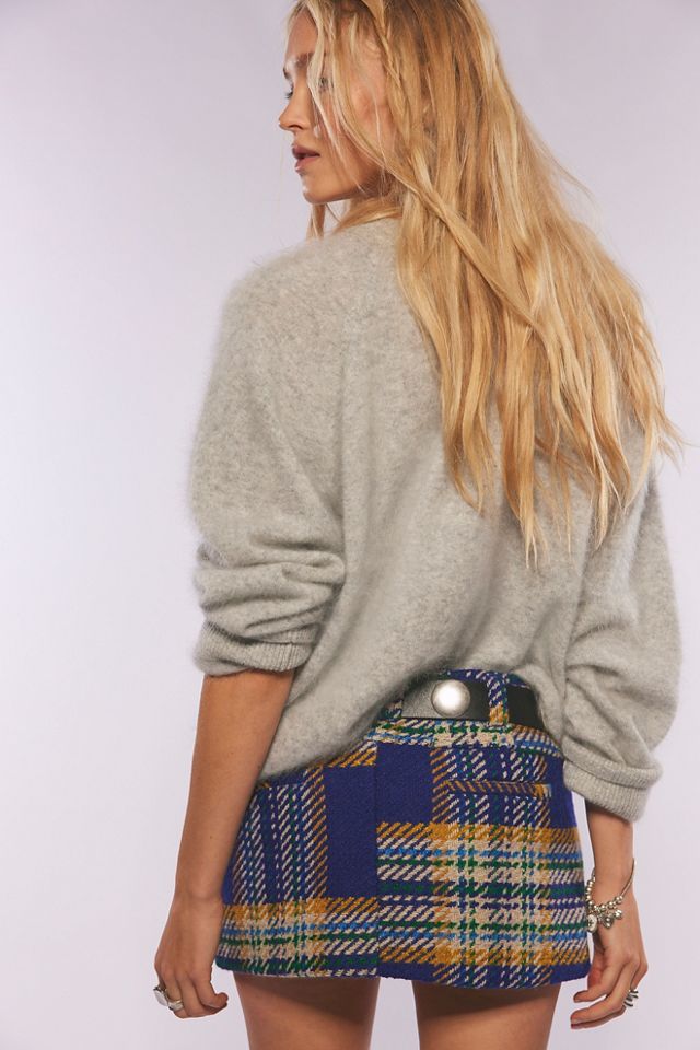 We The Free Mille-Fleurs Plaid Micro Skirt #1