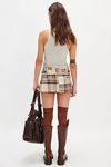 We The Free Mille-Fleurs Plaid Micro Skirt