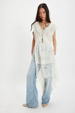 My Way Maxi Top by Free People in White, Size: XL
