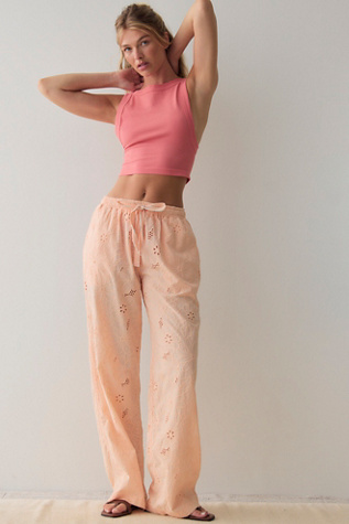 Day Drift Trousers by Intimately at Free People in Pale Peach, Size: Small