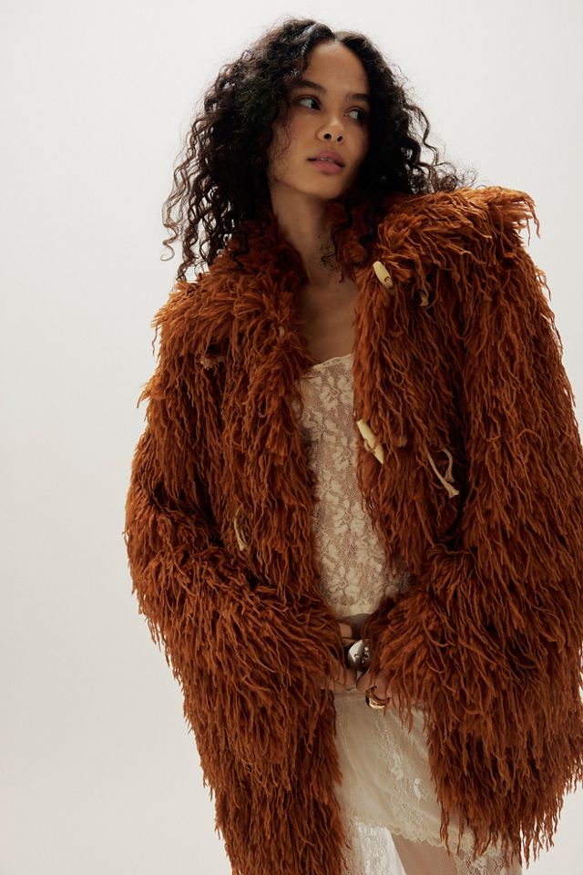 Veste en fausse fourrure Fluttering Heart