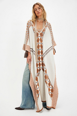 Forever Peruvian Kaf Top by Free People in Tan