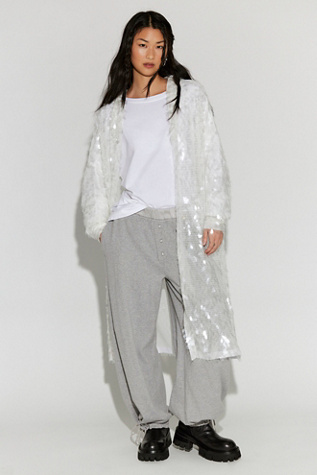 Norma Kamali Embellished Hooded Robe