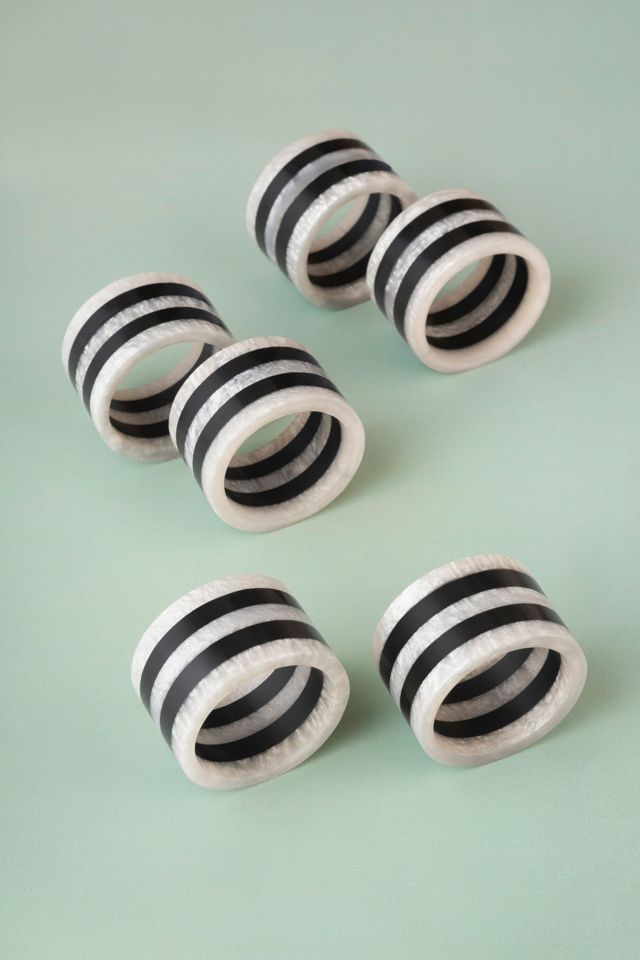 GAURI KOHLI Panama Napkin Rings #1