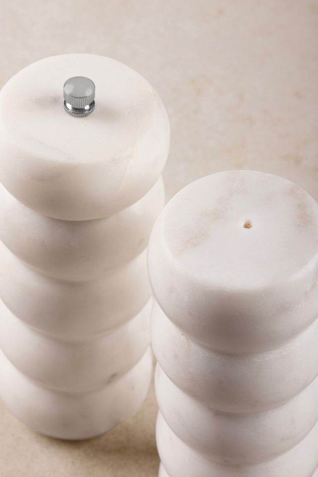 GAURI KOHLI Quinto Marble Salt & Pepper Set #2