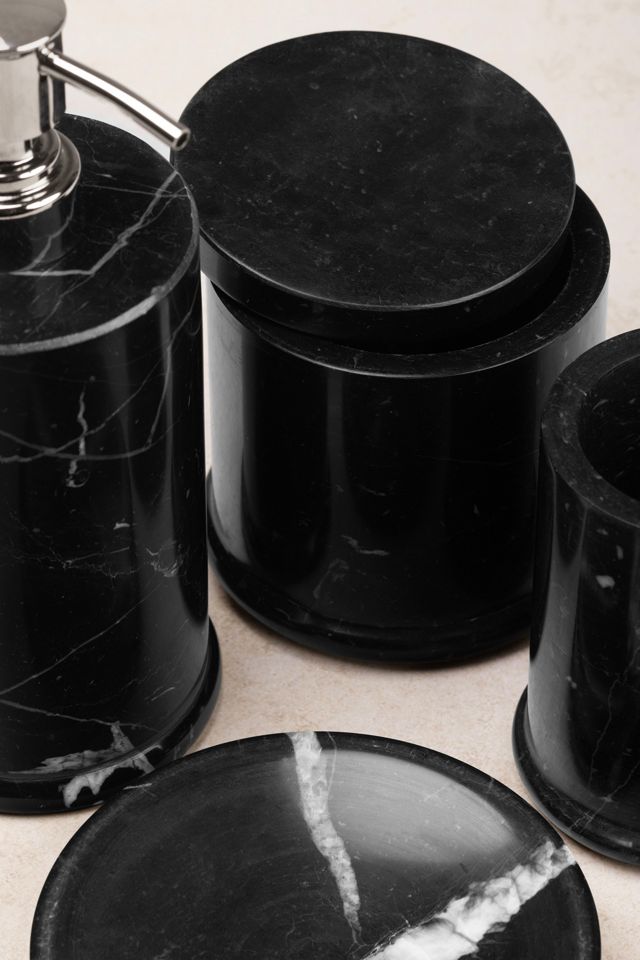GAURI KOHLI Marquina Marble Bath Accessories #2