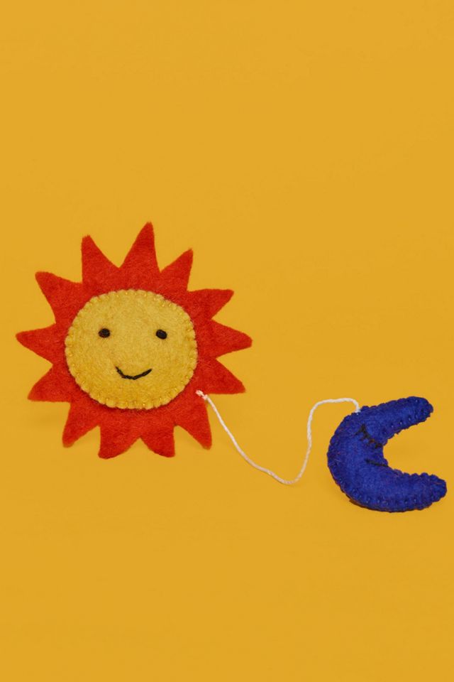 Ware of the Dog Wool Sun & Moon Cat Toy #1