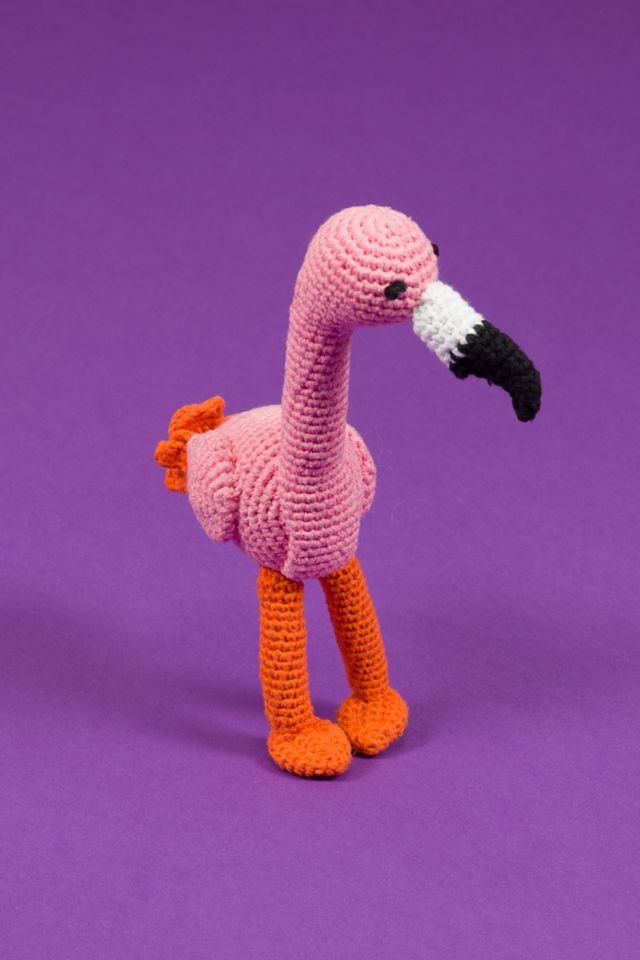 Ware of the Dog Hand Crochet Flamingo #1