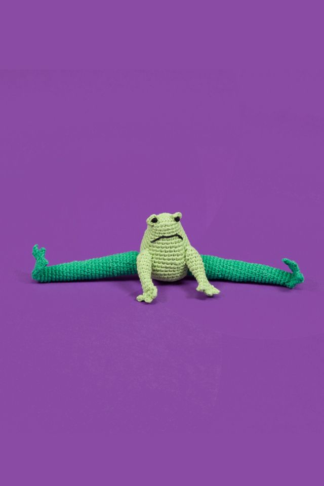 Ware of the Dog Hand Crochet Frog #1