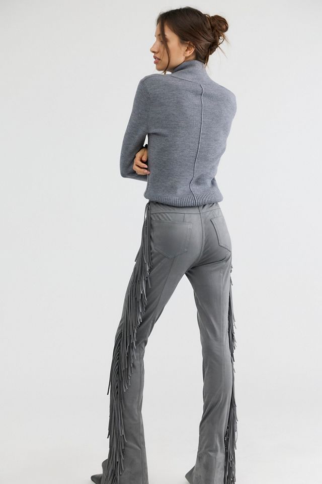 Norma Kamali Fringe Spat Pants #1