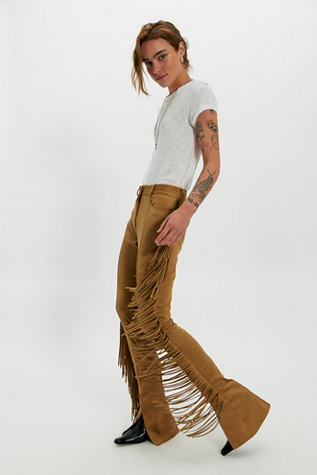 cccmalie シーマリー　スリムパンツ　42 Norma Kamali Fringe Spat Pants | Free People