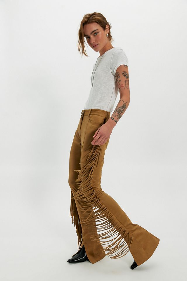 Norma Kamali Fringe Spat Pants | Free People